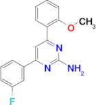 4-(3-fluorophenyl)-6-(2-methoxyphenyl)pyrimidin-2-amine