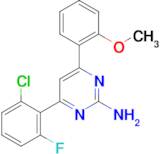 4-(2-chloro-6-fluorophenyl)-6-(2-methoxyphenyl)pyrimidin-2-amine