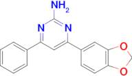 4-(2H-1,3-benzodioxol-5-yl)-6-phenylpyrimidin-2-amine