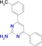 4-(3-methylphenyl)-6-phenylpyrimidin-2-amine