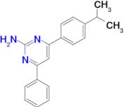 4-phenyl-6-[4-(propan-2-yl)phenyl]pyrimidin-2-amine