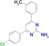 4-(4-chlorophenyl)-6-(3-methylphenyl)pyrimidin-2-amine