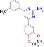 4-(3,4-dimethoxyphenyl)-6-(3-methylphenyl)pyrimidin-2-amine