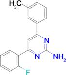 4-(2-fluorophenyl)-6-(3-methylphenyl)pyrimidin-2-amine