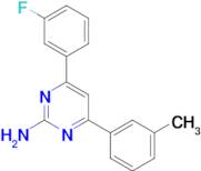 4-(3-fluorophenyl)-6-(3-methylphenyl)pyrimidin-2-amine