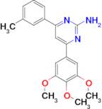 4-(3-methylphenyl)-6-(3,4,5-trimethoxyphenyl)pyrimidin-2-amine