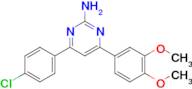 4-(4-chlorophenyl)-6-(3,4-dimethoxyphenyl)pyrimidin-2-amine