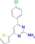 4-(4-chlorophenyl)-6-(thiophen-2-yl)pyrimidin-2-amine