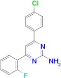 4-(4-chlorophenyl)-6-(2-fluorophenyl)pyrimidin-2-amine