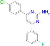 4-(4-chlorophenyl)-6-(3-fluorophenyl)pyrimidin-2-amine