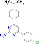 4-(4-chlorophenyl)-6-[4-(propan-2-yl)phenyl]pyrimidin-2-amine