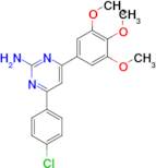 4-(4-chlorophenyl)-6-(3,4,5-trimethoxyphenyl)pyrimidin-2-amine