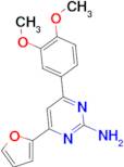 4-(3,4-dimethoxyphenyl)-6-(furan-2-yl)pyrimidin-2-amine