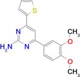 4-(3,4-dimethoxyphenyl)-6-(thiophen-2-yl)pyrimidin-2-amine