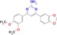 4-(2H-1,3-benzodioxol-5-yl)-6-(3,4-dimethoxyphenyl)pyrimidin-2-amine