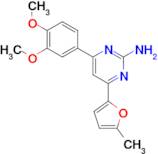 4-(3,4-dimethoxyphenyl)-6-(5-methylfuran-2-yl)pyrimidin-2-amine