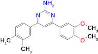 4-(3,4-dimethoxyphenyl)-6-(3,4-dimethylphenyl)pyrimidin-2-amine