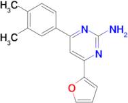 4-(3,4-dimethylphenyl)-6-(furan-2-yl)pyrimidin-2-amine