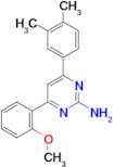 4-(3,4-dimethylphenyl)-6-(2-methoxyphenyl)pyrimidin-2-amine