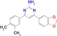 4-(2H-1,3-benzodioxol-5-yl)-6-(3,4-dimethylphenyl)pyrimidin-2-amine