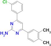 4-(3-chlorophenyl)-6-(3,4-dimethylphenyl)pyrimidin-2-amine