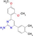 4-(2,4-dimethoxyphenyl)-6-(3,4-dimethylphenyl)pyrimidin-2-amine