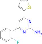 4-(2-fluorophenyl)-6-(thiophen-2-yl)pyrimidin-2-amine