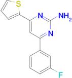 4-(3-fluorophenyl)-6-(thiophen-2-yl)pyrimidin-2-amine