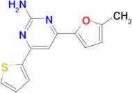 4-(5-methylfuran-2-yl)-6-(thiophen-2-yl)pyrimidin-2-amine