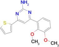 4-(2,3-dimethoxyphenyl)-6-(thiophen-2-yl)pyrimidin-2-amine