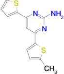 4-(5-methylthiophen-2-yl)-6-(thiophen-2-yl)pyrimidin-2-amine