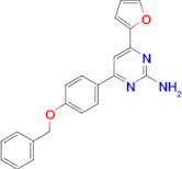 4-[4-(benzyloxy)phenyl]-6-(furan-2-yl)pyrimidin-2-amine