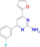 4-(3-fluorophenyl)-6-(furan-2-yl)pyrimidin-2-amine