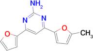 4-(furan-2-yl)-6-(5-methylfuran-2-yl)pyrimidin-2-amine