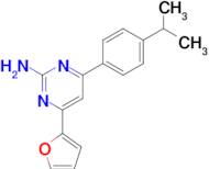 4-(furan-2-yl)-6-[4-(propan-2-yl)phenyl]pyrimidin-2-amine