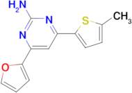 4-(furan-2-yl)-6-(5-methylthiophen-2-yl)pyrimidin-2-amine