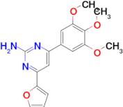 4-(furan-2-yl)-6-(3,4,5-trimethoxyphenyl)pyrimidin-2-amine