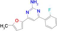 4-(2-fluorophenyl)-6-(5-methylfuran-2-yl)pyrimidin-2-amine