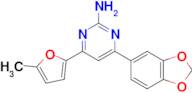 4-(2H-1,3-benzodioxol-5-yl)-6-(5-methylfuran-2-yl)pyrimidin-2-amine