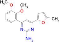 4-(2,3-dimethoxyphenyl)-6-(5-methylfuran-2-yl)pyrimidin-2-amine