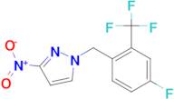 1-{[4-fluoro-2-(trifluoromethyl)phenyl]methyl}-3-nitro-1H-pyrazole