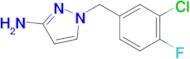 1-[(3-chloro-4-fluorophenyl)methyl]-1H-pyrazol-3-amine