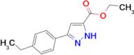 ethyl 5-(4-ethylphenyl)-1H-pyrazole-3-carboxylate