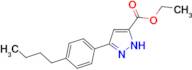 ethyl 5-(4-butylphenyl)-1H-pyrazole-3-carboxylate