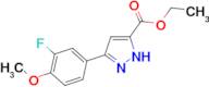 ethyl 5-(3-fluoro-4-methoxyphenyl)-1H-pyrazole-3-carboxylate