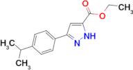 ethyl 5-[4-(propan-2-yl)phenyl]-1H-pyrazole-3-carboxylate