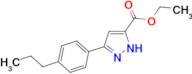 ethyl 5-(4-propylphenyl)-1H-pyrazole-3-carboxylate