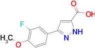 5-(3-fluoro-4-methoxyphenyl)-1H-pyrazole-3-carboxylic acid