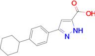 5-(4-cyclohexylphenyl)-1H-pyrazole-3-carboxylic acid