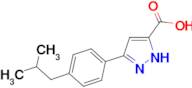 5-[4-(2-methylpropyl)phenyl]-1H-pyrazole-3-carboxylic acid